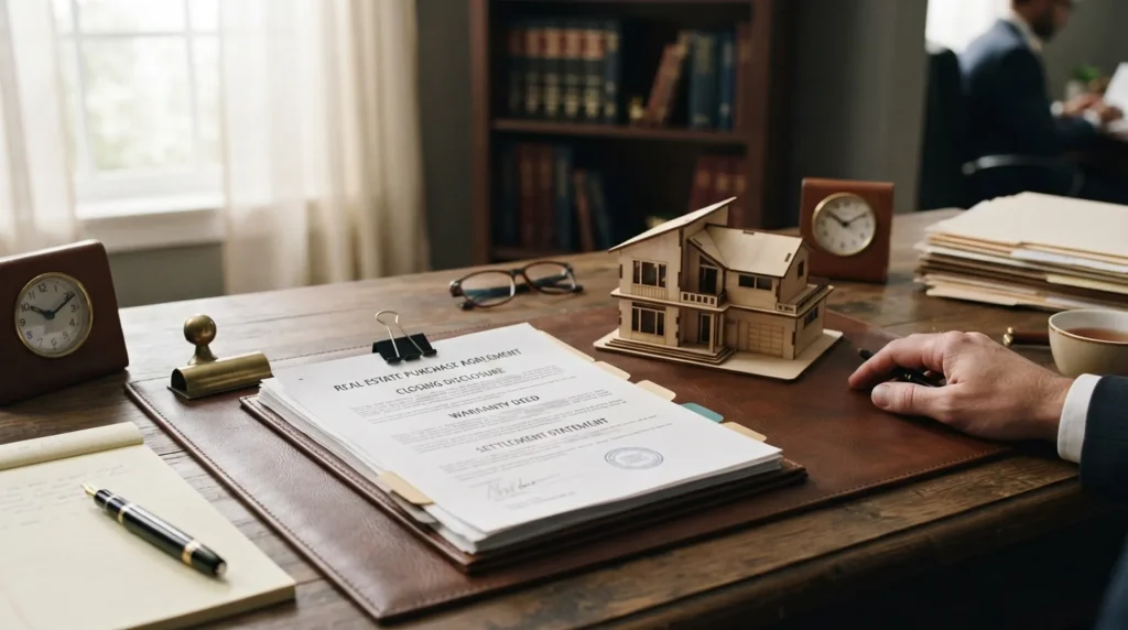 Real Estate Law legal topic illustration